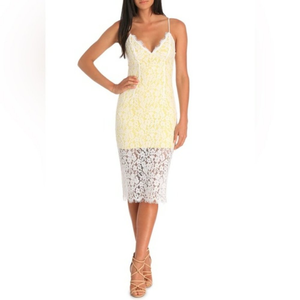 MINTY MEETS MUNT Mink White Black Sheer Panel Sleeveless Skater Dress